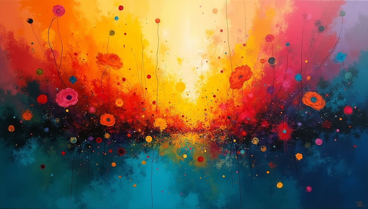 Contemporary mixed media piece