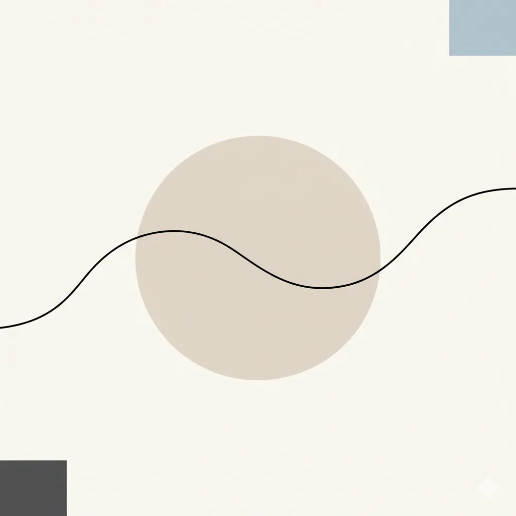 Minimalist abstract composition