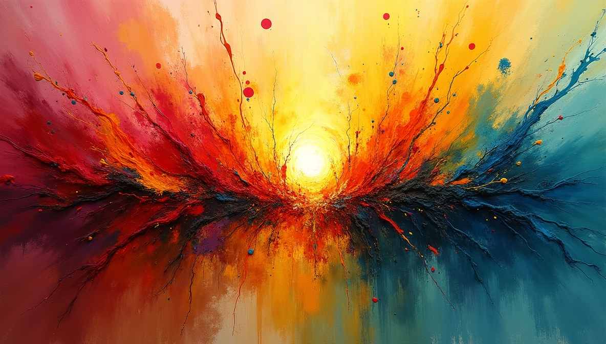 Artistic expression through vibrant colours